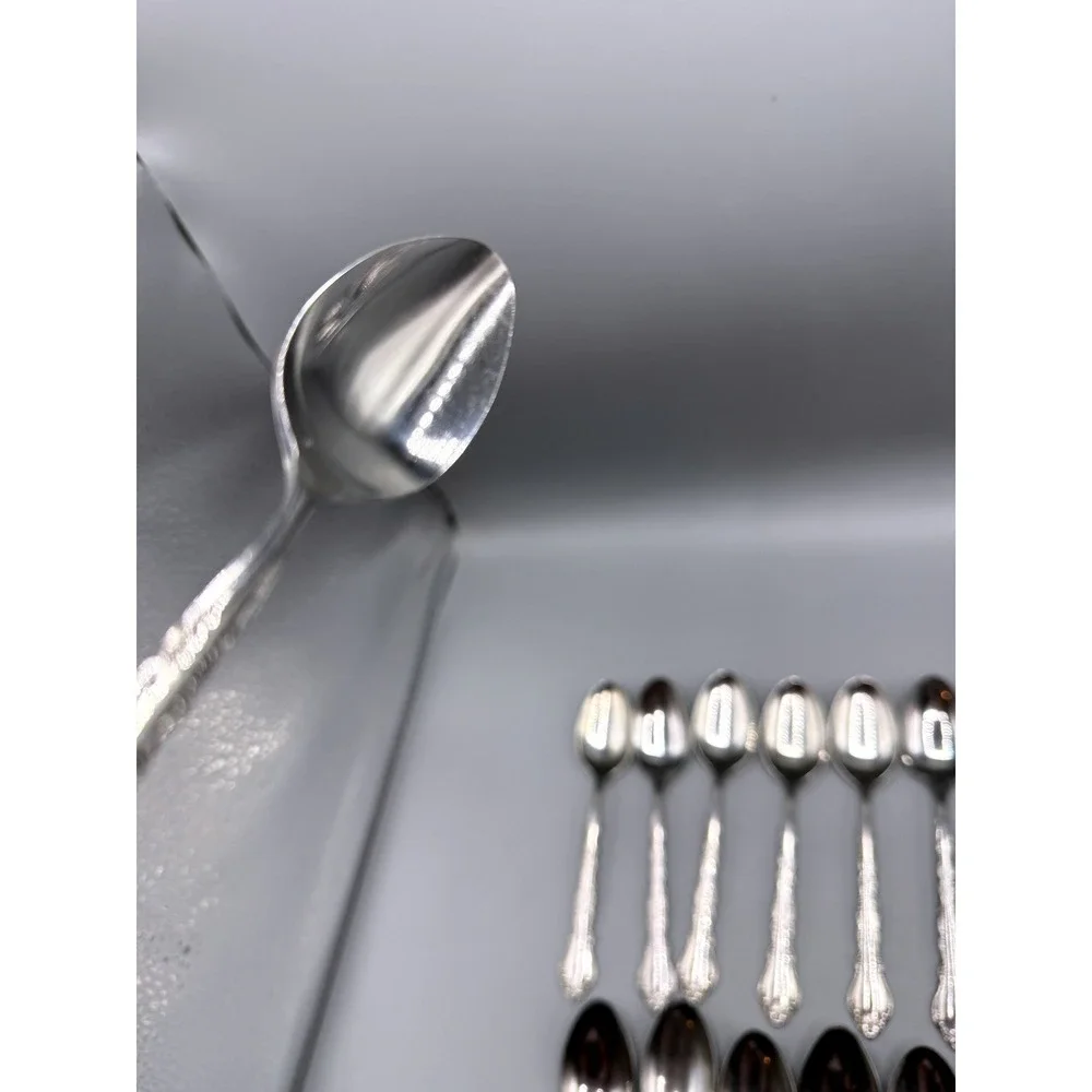 International Stainless Deluxe Gigi Spoon Set 20pc 16 Teaspoon 4 Soup Spoon